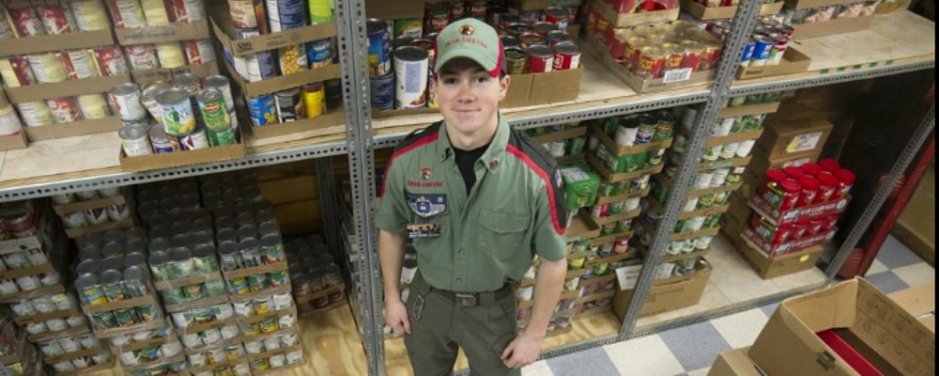 Troop NH-0777 Transforms Local Food Pantry