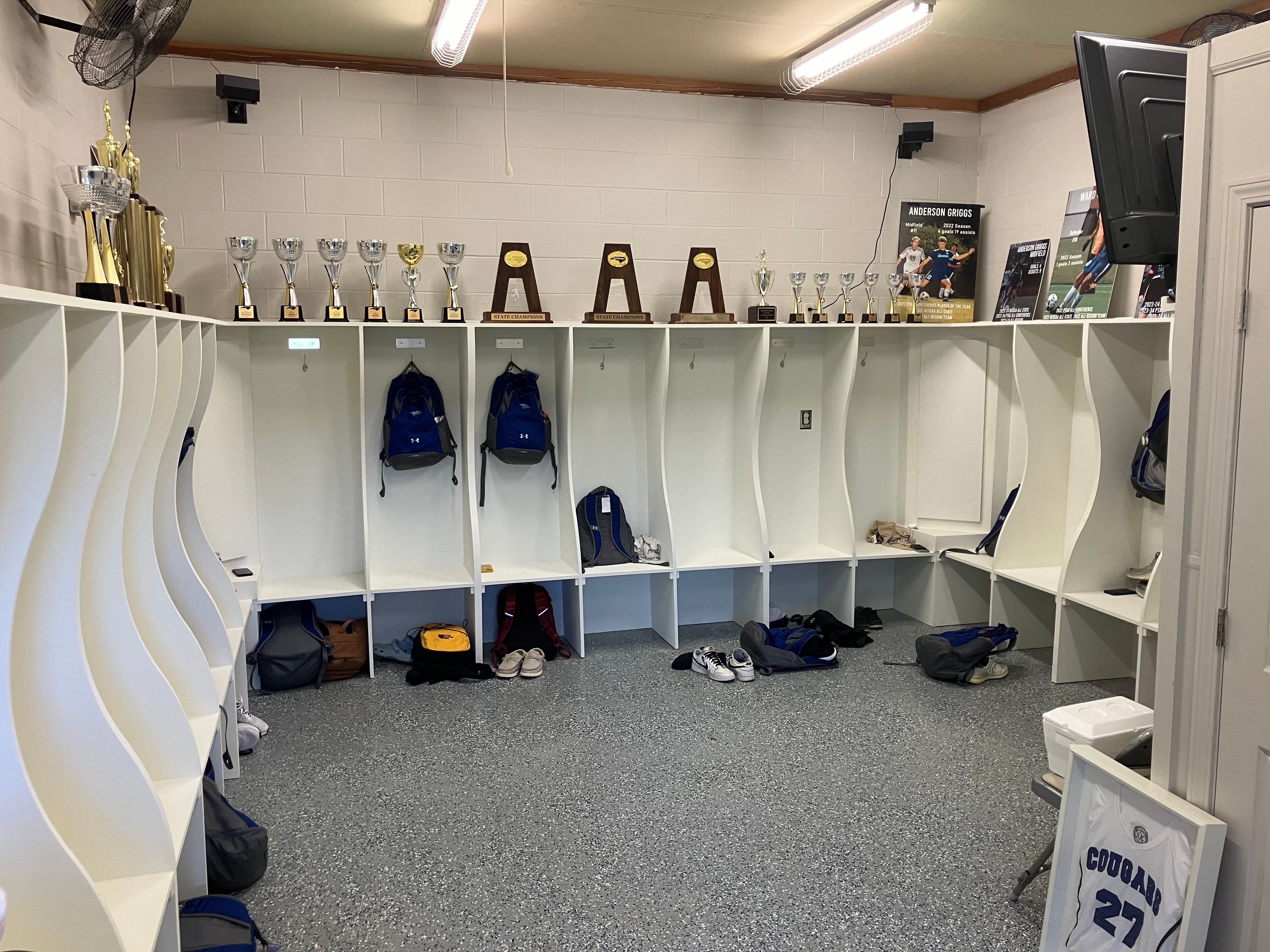 Finished Locker Room