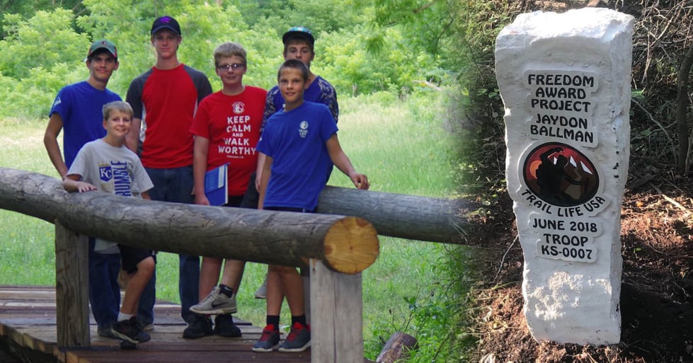 TRAILMAN LEADS EFFORT TO CONSTRUCT BRIDGE AT HISTORIC PARK