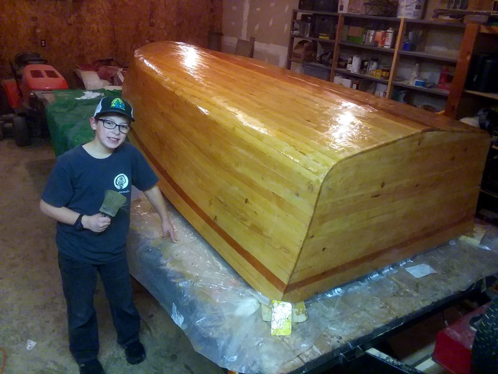 Troop builds boat